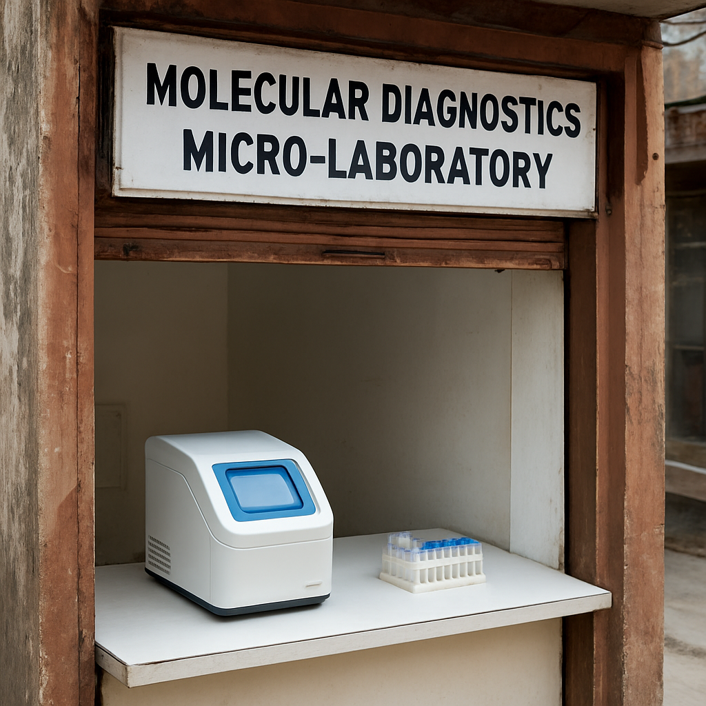 Compact molecular micro-laboratory in an urban Indian neighborhood